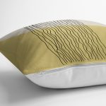 - Rh-K10295-Gorsel3 - Realhomes  Soyut Tarzda Onedraw Çizimli Dijital Baskılı Modern Yastık Kırlent Kılıfı Realhomes