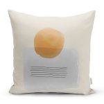 Soyut Tarzda Onedraw Çizimli Dijital Baskılı Dekoratif Yastık Kırlent Kılıfı Realhomes