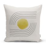 Soyut Tarzda Onedraw Çizimli Dijital Baskılı Modern Yastık Kırlent Kılıfı Realhomes