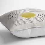 Soyut Tarzda Onedraw Çizimli Dijital Baskılı Modern Yastık Kırlent Kılıfı Realhomes