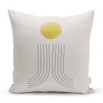 Soyut Tarzda Onedraw Çizimli Dijital Baskılı Dekoratif Yastık Kırlent Kılıfı Realhomes