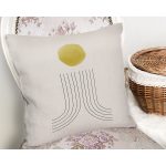 Soyut Tarzda Onedraw Çizimli Dijital Baskılı Dekoratif Yastık Kırlent Kılıfı Realhomes