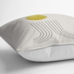 Soyut Tarzda Onedraw Çizimli Dijital Baskılı Dekoratif Yastık Kırlent Kılıfı Realhomes