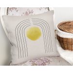 Soyut Tarzda Onedraw Çizimli Dijital Baskılı Modern Yastık Kırlent Kılıfı Realhomes