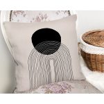 Soyut Tarzda Onedraw Çizimli Dijital Baskılı Modern Yastık Kırlent Kılıfı Realhomes