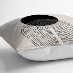 Soyut Tarzda Onedraw Çizimli Dijital Baskılı Modern Yastık Kırlent Kılıfı Realhomes