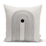 Soyut Tarzda Onedraw Çizimli Dijital Baskılı Modern Yastık Kırlent Kılıfı Realhomes
