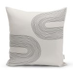 - Rh-K10308-Gorsel1 - Realhomes  Soyut Tarzda Onedraw Çizimli Dijital Baskılı Dekoratif Yastık Kırlent Kılıfı Realhomes