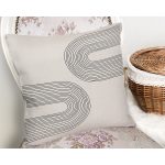 - Rh-K10308-Gorsel2 - Realhomes  Soyut Tarzda Onedraw Çizimli Dijital Baskılı Dekoratif Yastık Kırlent Kılıfı Realhomes