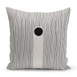 Soyut Tarzda Onedraw Çizimli Dijital Baskılı Modern Yastık Kırlent Kılıfı Realhomes