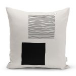 Soyut Tarzda Onedraw Çizimli Dijital Baskılı Modern Yastık Kırlent Kılıfı Realhomes