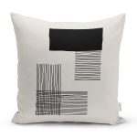 Soyut Tarzda Onedraw Çizimli Dijital Baskılı Dekoratif Yastık Kırlent Kılıfı Realhomes