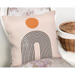 Soyut Tarzda Onedraw Çizimli Dijital Baskılı Dekoratif Yastık Kırlent Kılıfı Realhomes