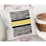 - Rh-K10315-Gorsel2 - Realhomes  Soyut Tarzda Onedraw Çizimli Dijital Baskılı Modern Yastık Kırlent Kılıfı Realhomes