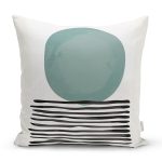 Soyut Tarzda Onedraw Çizimli Dijital Baskılı Dekoratif Yastık Kırlent Kılıfı Realhomes