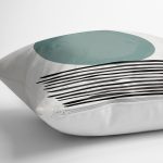 Soyut Tarzda Onedraw Çizimli Dijital Baskılı Dekoratif Yastık Kırlent Kılıfı Realhomes