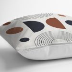 - Rh-K10319-Gorsel3 - Realhomes Soyut Tarzda Onedraw Çizimli Dijital Baskılı Modern Yastık Kırlent Kılıfı Realhomes