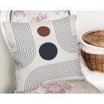 Soyut Tarzda Onedraw Çizimli Dijital Baskılı Modern Yastık Kırlent Kılıfı Realhomes