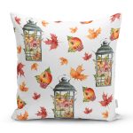 - Rh-K10351-Gorsel1 - Realhomes Şamdan & Sonbahar Tasarımlı Dijital Baskılı Modern Yastık Kırlent Kılıfı Realhomes