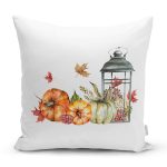 Kabak & Şamdan Tasarımlı Dijital Baskılı Dekoratif Yastık Kırlent Kılıfı Realhomes