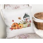 Kabak & Şamdan Tasarımlı Dijital Baskılı Dekoratif Yastık Kırlent Kılıfı Realhomes