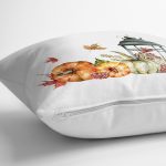 Kabak & Şamdan Tasarımlı Dijital Baskılı Dekoratif Yastık Kırlent Kılıfı Realhomes