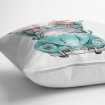 - Rh-K10357-Gorsel3 - Realhomes  Christmas Temalı Araba Tasarımlı Dijital Baskılı Modern Yastık Kırlent Kılıfı Realhomes