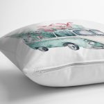 - Rh-K10358-Gorsel3 - Realhomes Christmas Temalı Araba Tasarımlı Dijital Baskılı Dekoratif Yastık Kırlent Kılıfı Realhomes