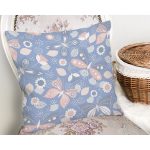 Renkli Kelebek Motifli Dijital Baskılı Dekoratif Yastık Kırlent Kılıfı Realhomes