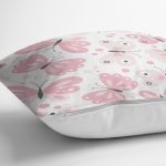 Renkli Kelebek Motifli Dijital Baskılı Modern Yastık Kırlent Kılıfı Realhomes