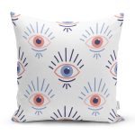 Mistik Göz Motifli Dijital Baskılı Dekoratif Yastık Kırlent Kılıfı Realhomes