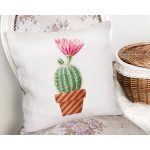 Kaktüs Özel Tasarımlı Dijital Baskılı Dekoratif Yastık Kırlent Kılıfı Realhomes