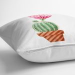 Kaktüs Özel Tasarımlı Dijital Baskılı Dekoratif Yastık Kırlent Kılıfı Realhomes