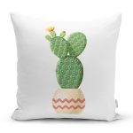 - Rh-K10385-Gorsel1 - Realhomes  Kaktüs Özel Tasarımlı Dijital Baskılı Modern Yastık Kırlent Kılıfı Realhomes