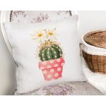 Kaktüs Özel Tasarımlı Dijital Baskılı Modern Yastık Kırlent Kılıfı Realhomes
