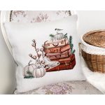 Özel Tasarım Kış Temalı Dijital Baskılı Dekoratif Yastık Kırlent Kılıfı Realhomes