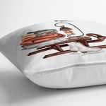 Özel Tasarım Kış Temalı Dijital Baskılı Modern Yastık Kırlent Kılıfı Realhomes