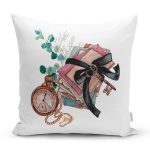 Retro Mektup Paketleri Özel Tasarım Dijital Baskılı Modern Yastık Kırlent Kılıfı Realhomes