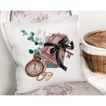 Retro Mektup Paketleri Özel Tasarım Dijital Baskılı Modern Yastık Kırlent Kılıfı Realhomes