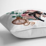 Retro Mektup Paketleri Özel Tasarım Dijital Baskılı Modern Yastık Kırlent Kılıfı Realhomes