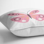 - Rh-K10401-Gorsel3 - Realhomes  Pembe Kelebek Tasarımlı Dijital Baskılı Modern Yastık Kırlent Kılıfı Realhomes