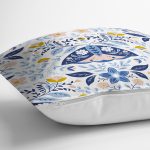 Çiçekli Özel Tasarım Dijital Baskılı Dekoratif Yastık Kırlent Kılıfı Realhomes