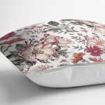 Papatya & Gül Tasarımlı Dijital Baskılı Dekoratif Yastık Kırlent Kılıfı Realhomes