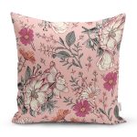 Papatya & Gül Tasarımlı Dijital Baskılı Dekoratif Yastık Kırlent Kılıfı Realhomes