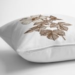 - Rh-K10419-Gorsel3 - Realhomes  Karakalem Çiçek Desenli Dijital Baskılı Modern Yastık Kırlent Kılıfı Realhomes