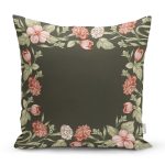 Renkli Gül Motifli Dijital Baskılı Modern Yastık Kırlent Kılıfı Realhomes