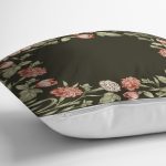 Renkli Gül Motifli Dijital Baskılı Modern Yastık Kırlent Kılıfı Realhomes