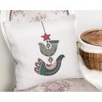 - Rh-K10432-Gorsel2 - Realhomes Kuş Süsü Tasarımlı Dijital Baskılı Dekoratif Yastık Kırlent Kılıfı Realhomes