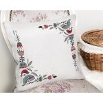 Özel Tasarım Kuş & Çiçek Motifli Dijital Baskılı Modern Yastık Kırlent Kılıfı Realhomes