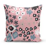 - Rh-K10436-Gorsel1 - Realhomes  Özel Tasarım Çiçek Yaprakları Dijital Baskılı Dekoratif Yastık Kırlent Kılıfı Realhomes